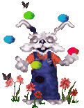 Gif animé Pâques lapin
